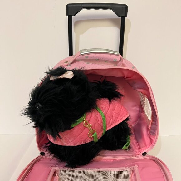 Pucci Pups by Battat Scottish Terrier with Outfits and Pink Glitter Heart Bag - Picture 7 of 12